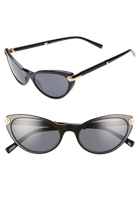 versace rimless cat-eye open-temple sunglasses|Cat Eye Versace Sunglasses: Shop Versace Sunglasses .